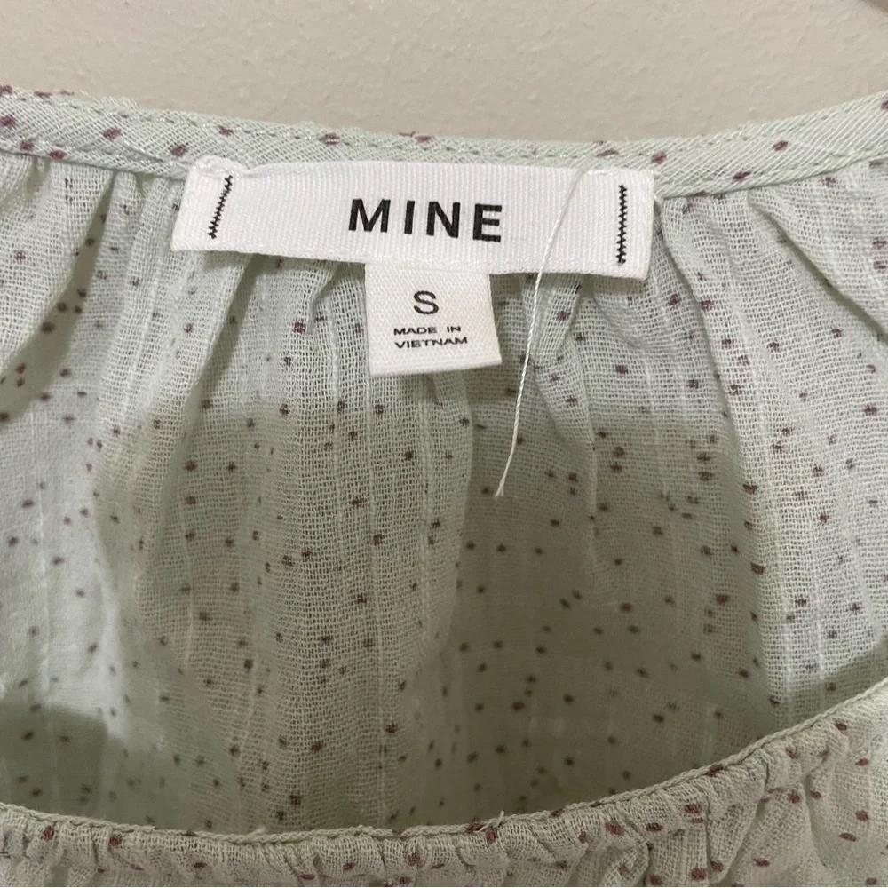 Mine Light/Mint Green Lace Long Sleeve Size S